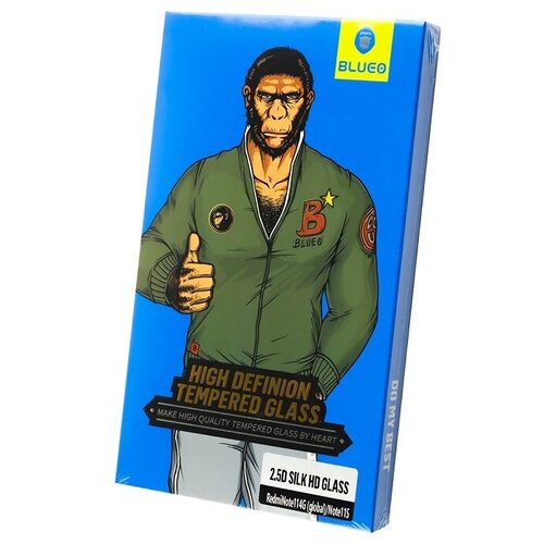 Стекло защитное Blueo 2.5D Silk Full Cover HD Black Frame для Xiaomi Redmi Note 11 / 11S