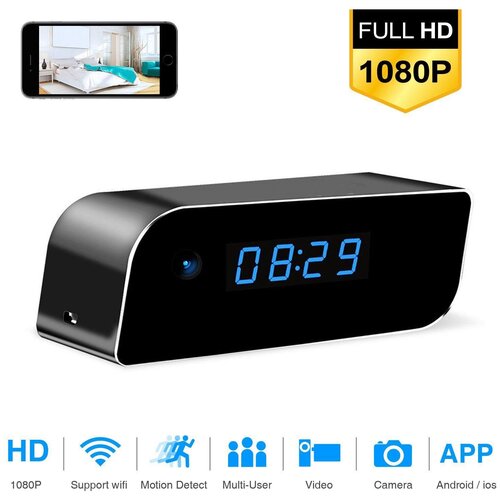 Wi-Fi Видеоняня для дома Просмотр онлайн Будильник Wi Fi RS-05 599000₽