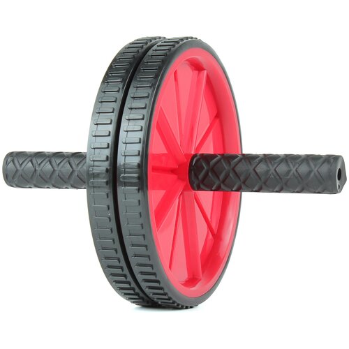 Колесо для пресса Start Up ECE 033, red ролик для пресса 2 колесный тренажер для спины и рук гимнастическое колесо для спорта и фитнеса 2 колеса