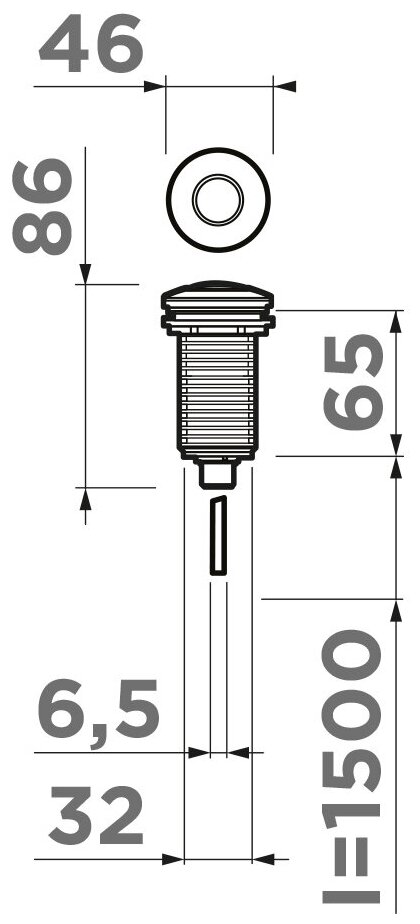 SW-01-GB пневматическая кнопка для измельчителя - фотография № 4