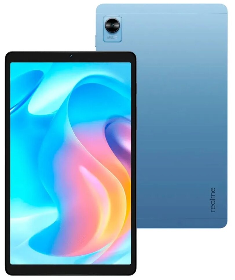 Realme Pad Mini Wi-Fi 3/32Gb Blue RMP2106 (Unisoc T616 2.0GHz/3072Mb/32Gb/Wi-Fi/Bluetooth/Cam/8.7/1340x800/Android)