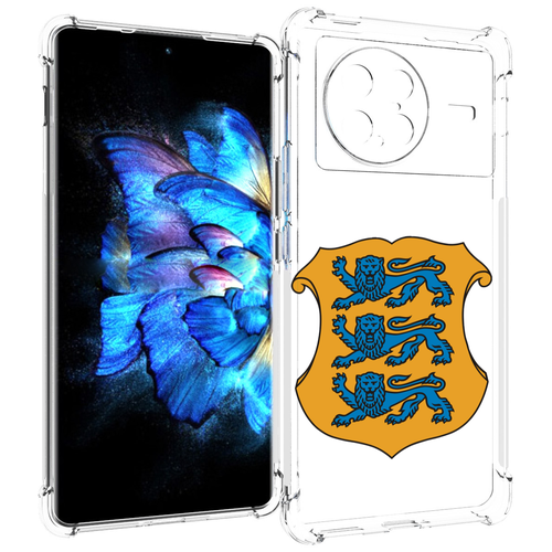 Чехол MyPads герб-эстонии для Vivo X Note 5G задняя-панель-накладка-бампер