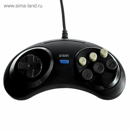 Геймпад для Sega 16-bit GP-100 6 кнопок 8 направлений 9-Pin чёрный 68000₽