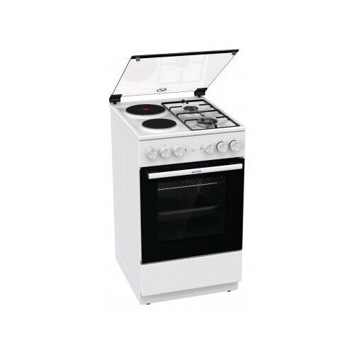 Плита Комбинированная Gorenje GK5A11WG белыйчерный стеклянная крышка реш сталь 4744900₽