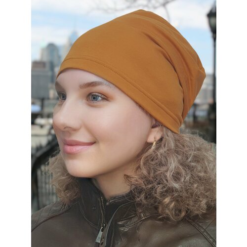 фото Шапка бини luchiorado, размер 56/58, желтый