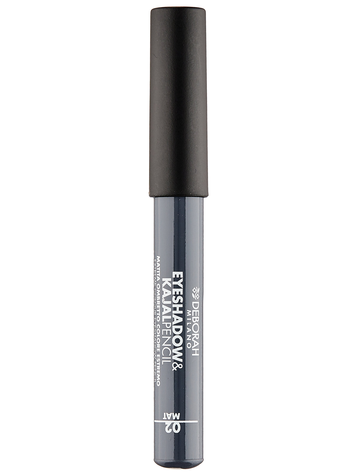 DEBORAH MILANO Тени-карандаш для век Eyeshadow&Kajal Pencil, 2 г, 02 Матовый серый