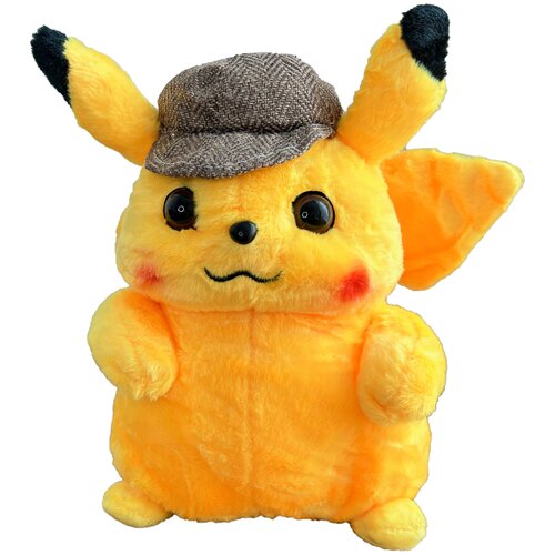 Мягкая плюшевая игрушка покемон Пикачу из аниме мультфильма 