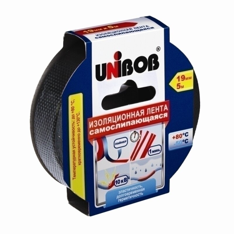 Изолента Unibob 19 мм х 5 м - фото №6