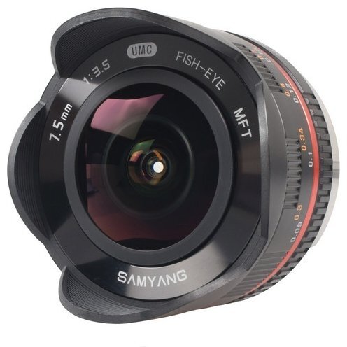 Объектив Samyang MF 7.5mm f/3.5 AS IF UMC Fish-eye Black Micro 4/3