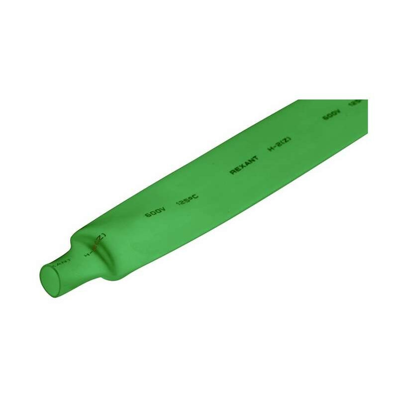Термоусадка Rexant 22-0003 20.0/10.0мм зеленая (1 штука) — фото 1