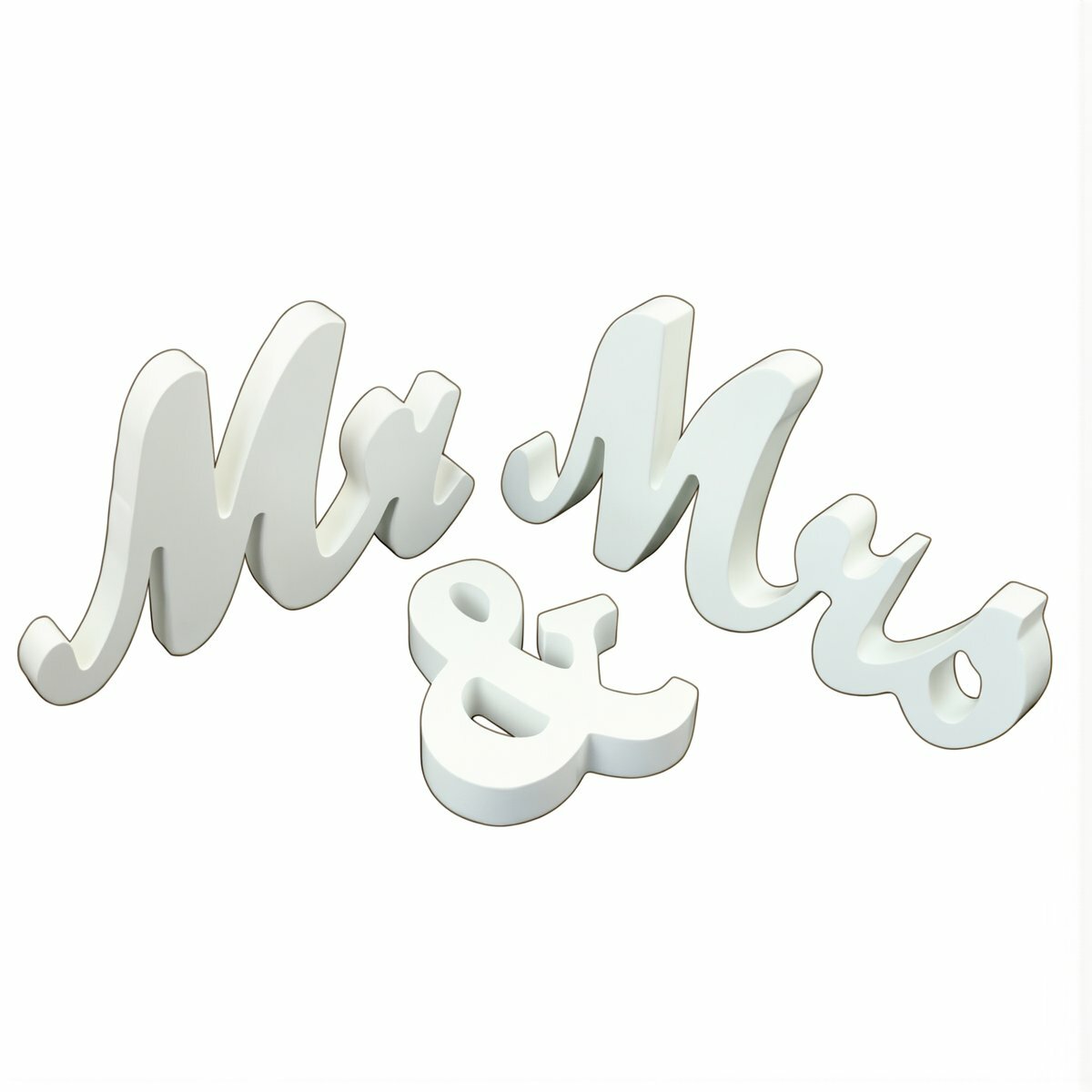 Элемент для декора интерьера деревянные буквы MR MRS белый цвет, для свадебной фотосессии, украшение стола на свадьбу, подарок для пары