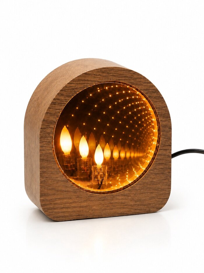 Ночник светильник настольный светодиодный «Свеча», 3×7.5×8.4 см, USB
