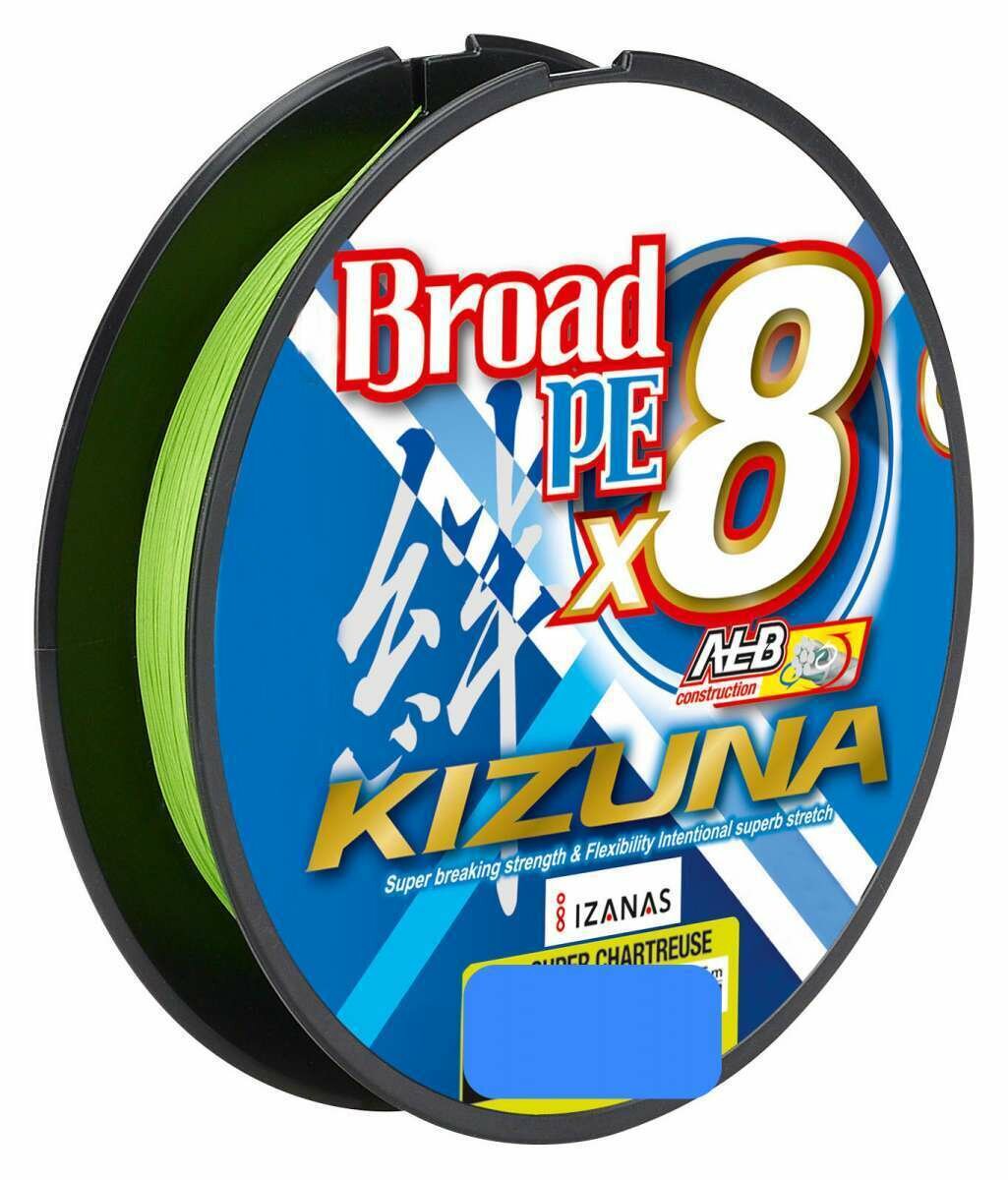 Плетеный шнур Owner Kizuna Broad Super Chartreuse 0.15мм 135м