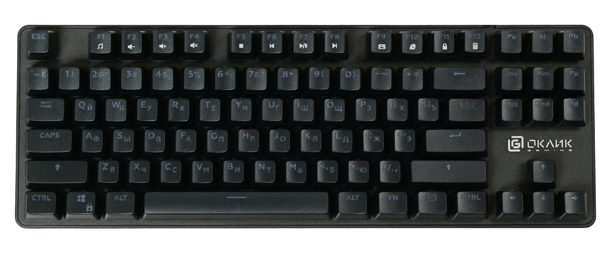 Клавиатура Oklick 969G SHOTGUN механическая черный USB Multimedia for gamer LED - фото №15