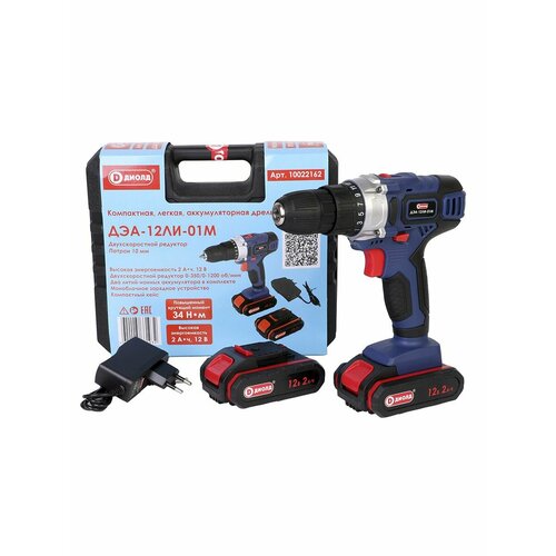 Аккумуляторная дрель-шуруповерт Диолд ДЭА-12ЛИ-01М 3800₽
