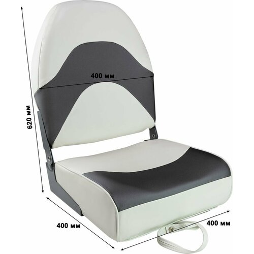 Кресло складное мягкое PREMIUM WAVE цвет белыйчерный 1062089 14083₽