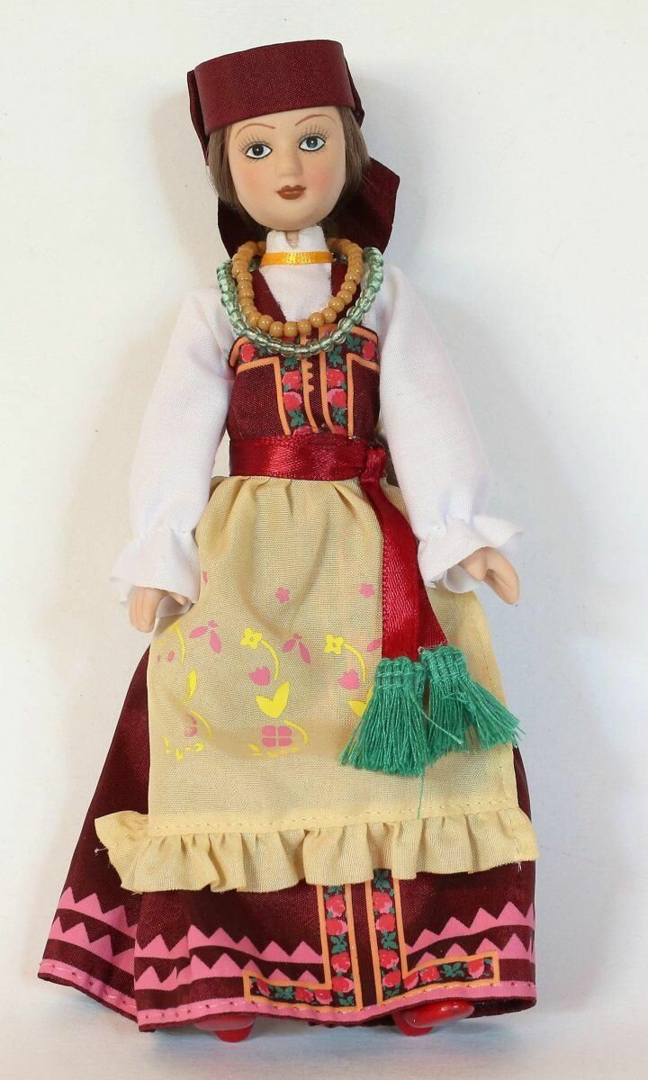 Кукла коллекционная в летнем костюме Симбирской губернии