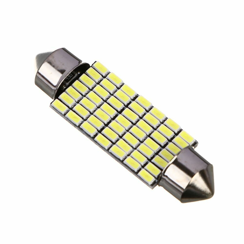 Лампа автомобильная светодиодная T11 NG, Canbus, (49SMD-3014), 41 мм, 12В, белый, 2 шт, блистер — фото 1