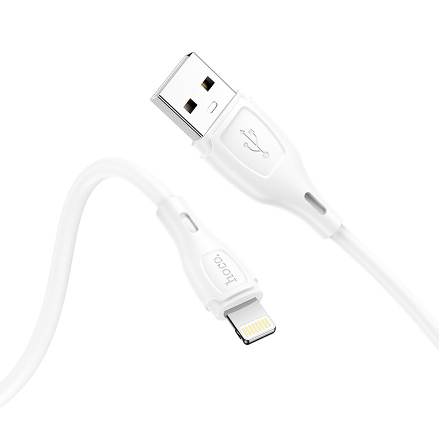 Кабель для айфон USB HOCO X61 Ultimate USB - Lightning, 2.4А, 1 м, белый