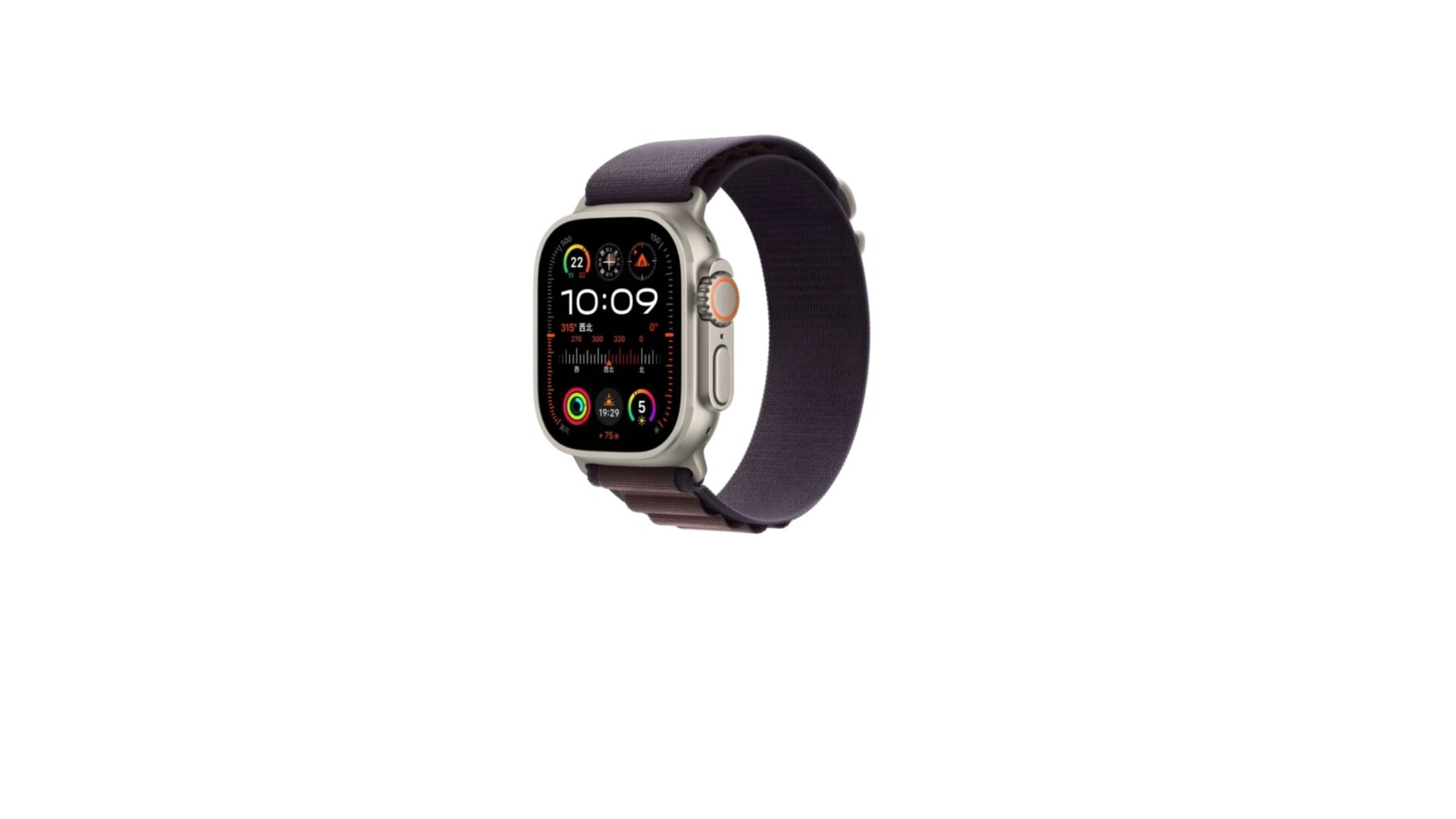 Ремешок для Apple Watch 42/44/45/49 mm (Series 1-9/SE/Ultra), WiWU Ultra Loop c металлической пряжкой, Синий+Серый