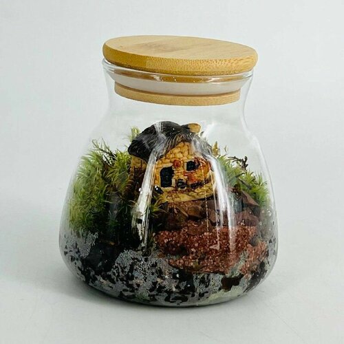 Закрытый флорариум ю домик в лесу 2580₽