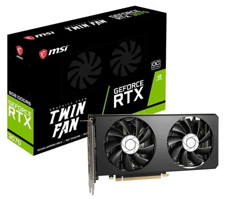 Видеокарта MSI GeForce RTX 3070 TWIN FAN OC 8GB
