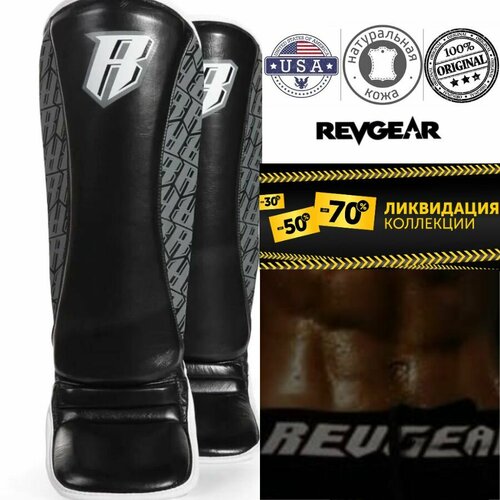 Защита голени REVGEAR SUPERLITE MMA SHINGUARD черная, S/ Щитки для ног/ Защита для единоборств шингарды 3 для единоборства