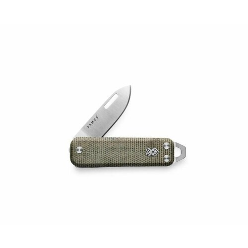 нож the james brand the redstone лезвие sandvik 12c27 рукоять polypropylene straight black Нож The James Brand The Elko, лезвие Sandvik 12c27, OD Green, Micarta