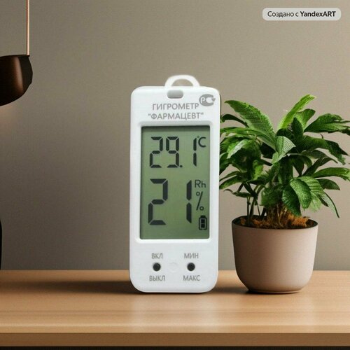 Электронный термогигрометр Фармацевт ТМФЦ-100 с поверкой 266000₽