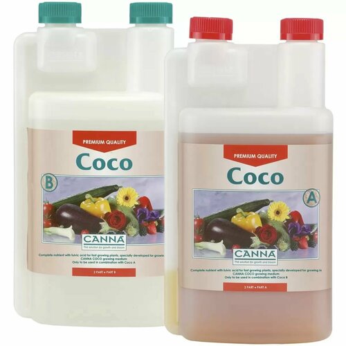 Canna Coco A+B (1 л). Удобрение базовое для кокосовых субстратов.