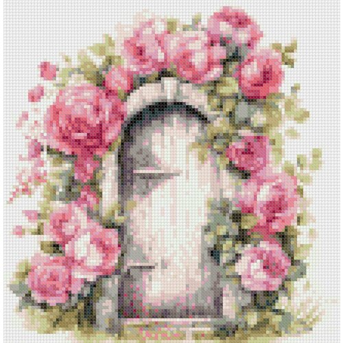 Дверь с розами
