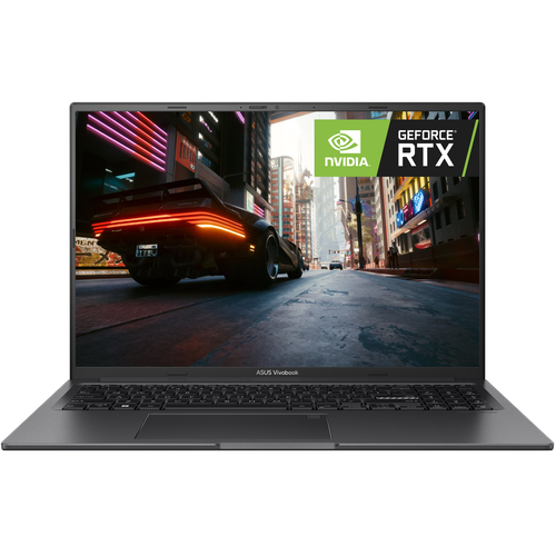 16 Ноутбук Asus VivoBook 16X, 120Гц, Intel Core i5-12500H (4.6 ГГц), RAM 16 ГБ, SSD 512 ГБ, NVIDIA GeForce RTX 3050, Windows 11, Русская раскладка 17 3 ноутбук asus tuf gaming f17 fx706hc hx007 1920x1080 intel core i5 11400h 2 7 ггц ram 16 гб ddr4 ssd 512 гб nvidia geforce rtx 3050 без ос 90nr0733 m00720 серый