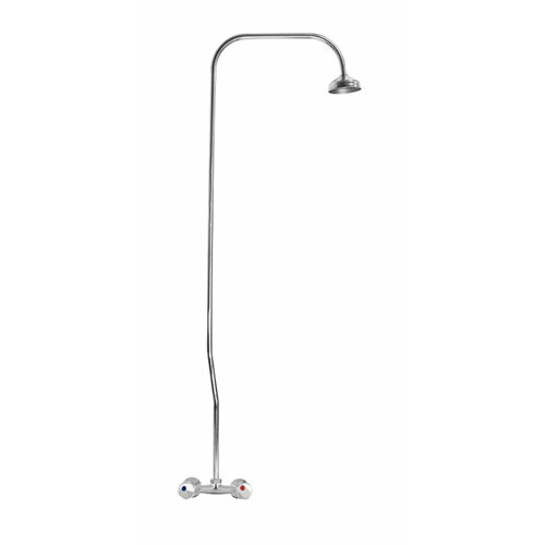 Смеситель в душевую кабину сатурн 35885 хром с жестким душем