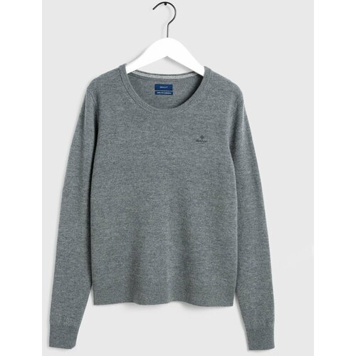 Джемпер GANT SUPERFINE LAMBSWOOL C-NECK, размер S, серый