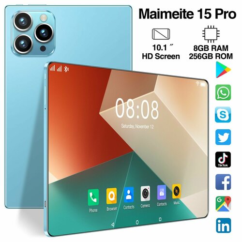 Детский планшет с 10-дюймовым экраном 4G 2SIM 256ГБ встроенной памяти GPS Wi-Fi GPS 932600₽