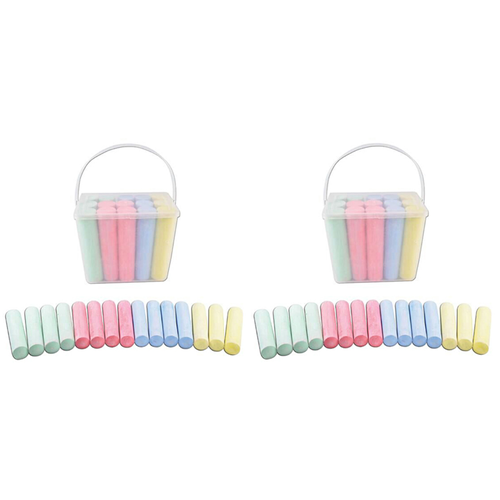 Мелки цветные, набор, 2 уп 10 упаковок суперэластичные круглые дуги из нити натуральная форма 100 шт стоматологическая ортодонтическая проволока