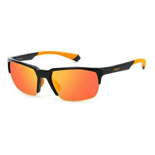 фото Солнцезащитные очки polaroid, красный, оранжевый