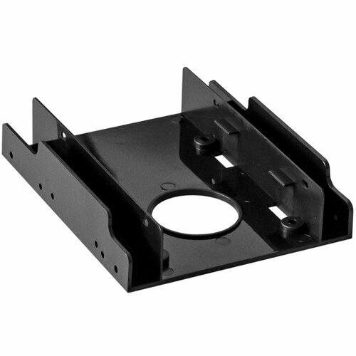 Салазки переходник SSD-HDD 2.5 в 3.5 Exegate HD-22T3P кронштейн для двух устройств 2.5 в отсек 3.5 корпуса ПК пластик