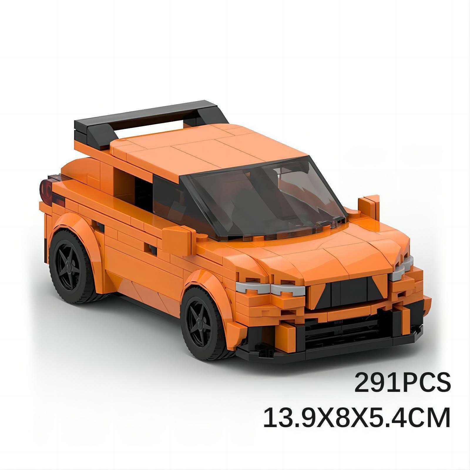 Блоки строительные MOC, совместимы с Lego Ford Focus RS, Speed Series Boy 8 Grid Car