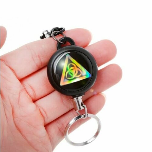 Карабин, глянцевая фактура, черный, серый