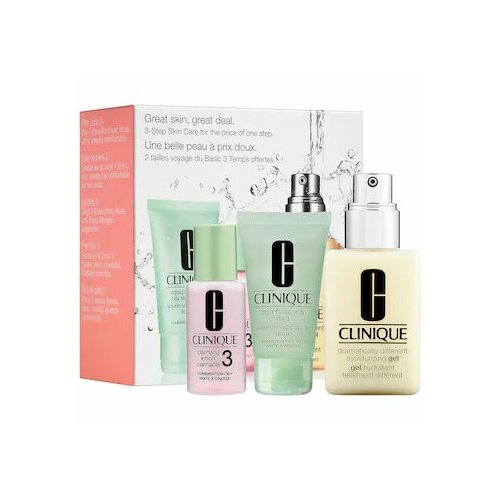 Набор для ухода за лицом Clinique 3-Step Skincare System 100 оригинальный продукт 6890₽