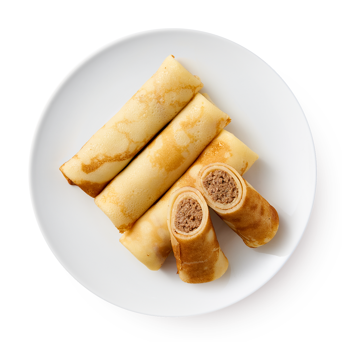 Блины с мясом "Из Лавки", сытные, в пластиковом контейнере, 320 г