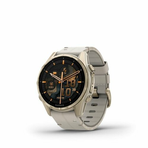 Умные часы Garmin Fenix 8 43 mm AMOLED Sapphire Soft Gold with fog graydark 17000000₽