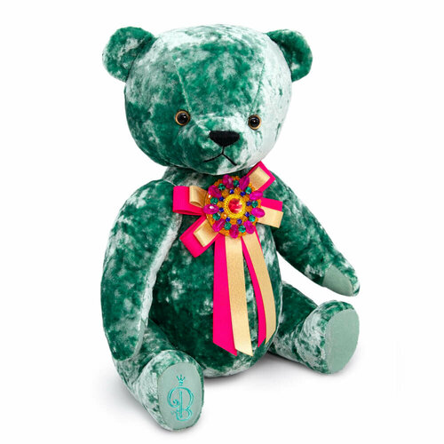Budi Basa Медведь БернАрт-изумрудный с брошкой 30 BAe-101
