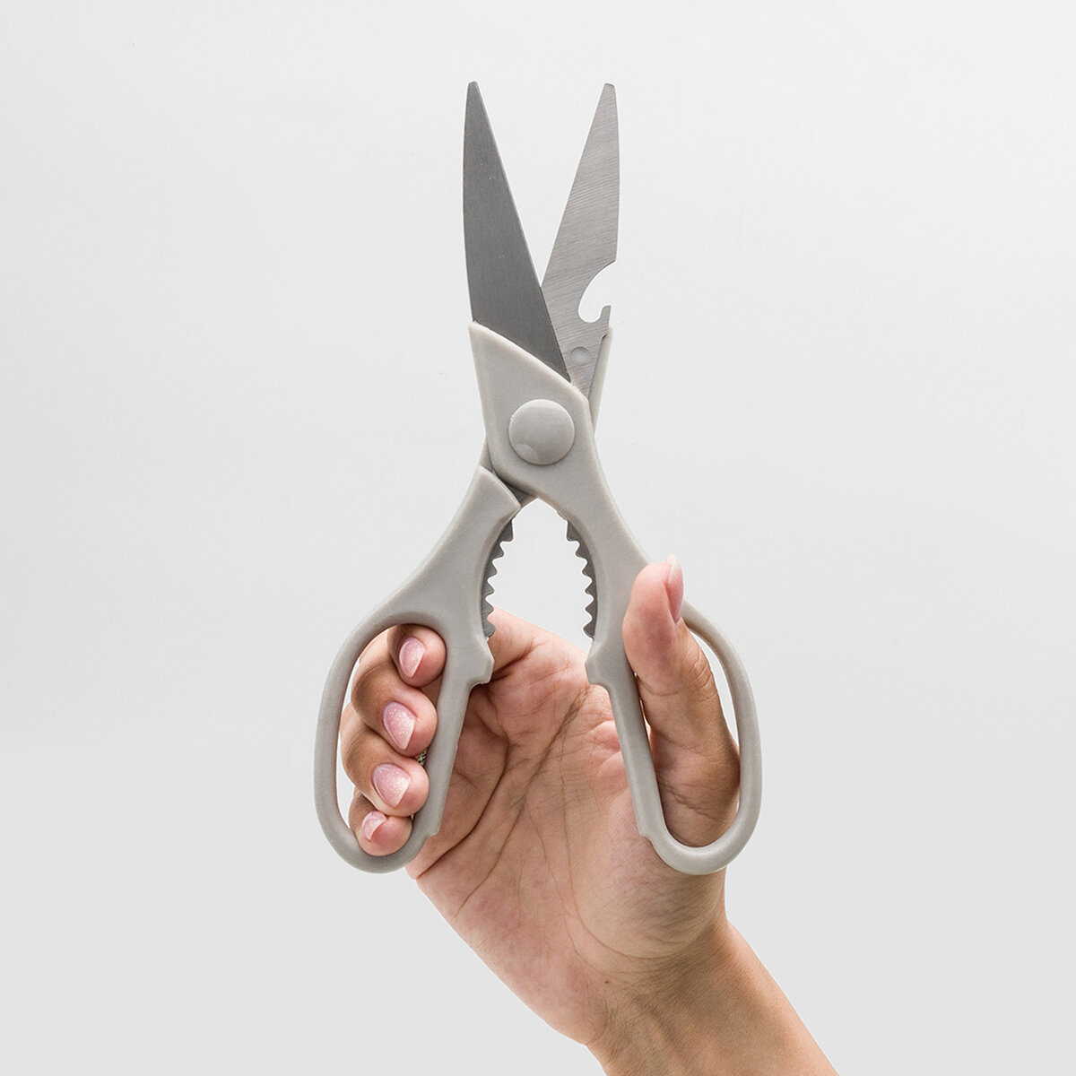 Картинки Ножницы кухонные многофункциональные Hobby&Pro, 21,3 х 8,3 см, серые, 590000