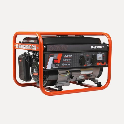 Изображение товара Бензиновый генератор PATRIOT "Max Power" SRGE 3800, ручной запуск, мощность до 3кВт