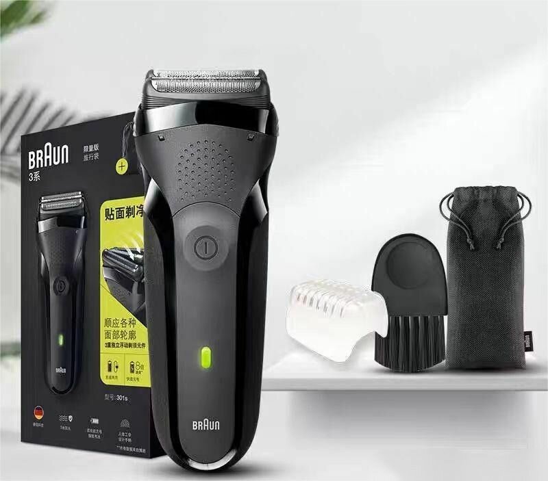 BRAUN301S Мужская бритва/черная