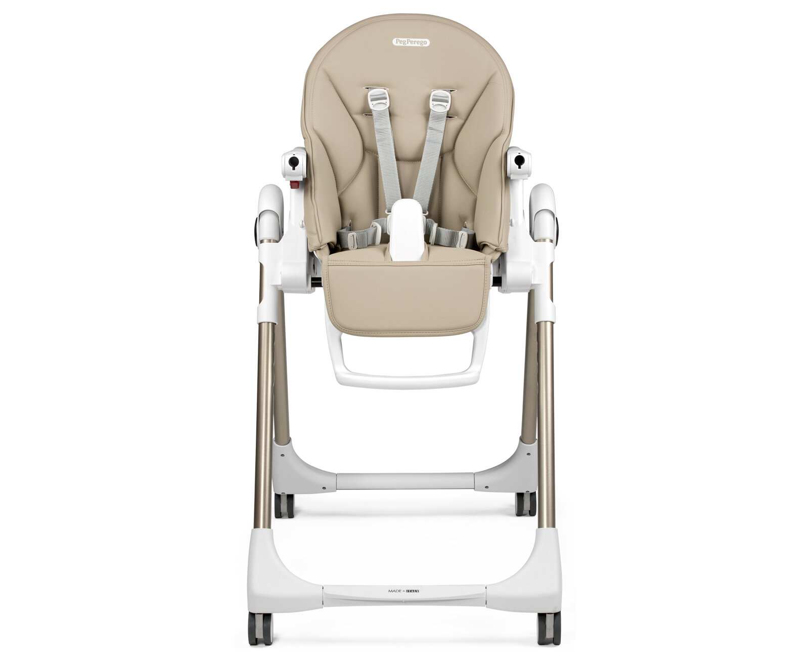 Стульчик для кормления Peg-Perego Prima Pappa Follow Me экокожа — фото 1