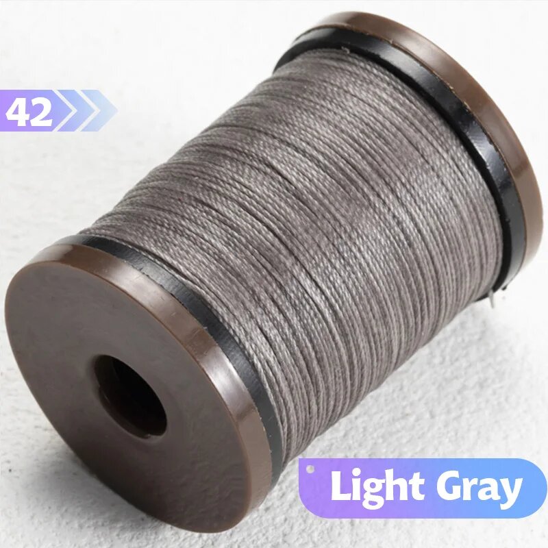 Кожаная вощеная нить для браслетов 0,4-0,8 мм Diameter 0.4mm, 42 Light Gray