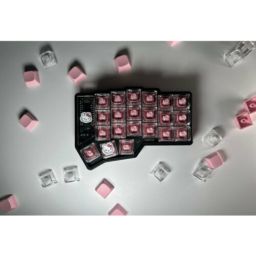 Раздельная клавиатура Corne Hello Splitty black свитчи - rose 1399000₽